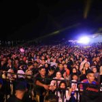 Para pengunjung Closing Ceremony Gemilang Raya X Digital Kito Galo (DKG) 7th yang diselenggarakan Bank Indonesia Provinsi Sumsel di Plaza Benteng Kuto Besak (BKB), Palembang, Minggu (28/6/2026). Foto: Humas Pemprov Sumsel. Foto: Humas Pemprov Sumsel.
