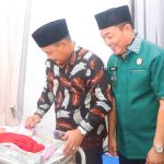 Wakil Bupati Musi Banyuasin (Muba) Kyai Abdur Rohman Husen menghadiri tabligh akbar dalam rangka peringatan menyambut Tahun Baru Islam 1 Muharram 1448 Hijriah yang digelar di halaman Masjid An-Nur RT 12 RW 01, Kelurahan Bayung Lencir, Kecamatan Bayung Lencir, Jumat (5/6/2026). Foto: Kominfo Muba.