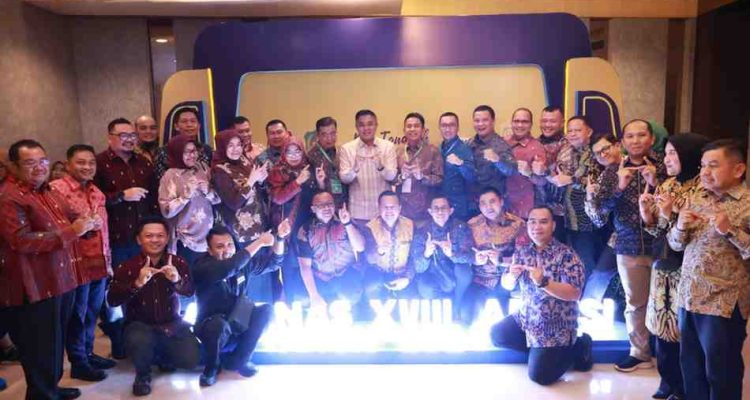 Sekretaris Daerah Kota Palembang, Aprizal Hasyim menghadiri pembukaan Rapat Kerja Nasional (Rakernas) XVIII Asosiasi Pemerintah Kota Seluruh Indonesia (APEKSI) di Grand City Hall, Medan, Rabu (1/7/2026). Foto: Kominfo Palembang.