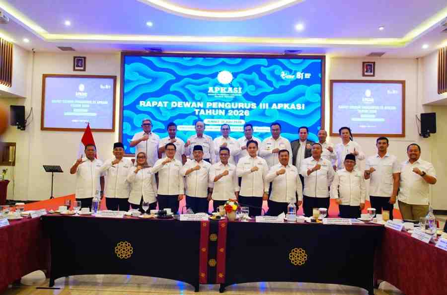 Bupati Musi Banyuasin, HM Toha Tohet, SH menghadiri kegiatan yang diselenggarakan oleh Asosiasi Pemerintah Kabupaten Seluruh Indonesia (APKASI) di Soreang, Jumat (31/7/2026). Kegiatan berlangsung di Hotel Grand Sunshine Resort & Convention, Soreang, Kabupaten Bandung, Provinsi Jawa Barat. Foto: Kominfo Muba.