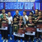 Walikota Palembang, Ratu Dewa bersama para jura ausia dini Kejuraaan Kapolda Sumsel Cup 2026, Jumat (10/7/2026) malam. Foto: Kominfo Palembang.