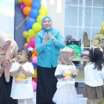 Ketua TP PKK Kota Palembang, Dewi Sastrani Ratu Dewa saat hadir di kegiatan balitas sehat, Selasa (21/7/2026). Foto: Kominfo Palembang.
