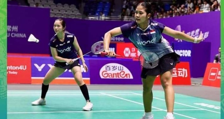 Rachel/Febi menang atas pebulkutangkis China, Jia Yu Fan/Chang di babak 32 besar, Rabu (22/7/2026). Foto: IG PB PBSI