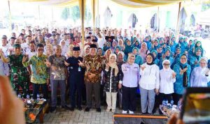 Bupati Musi Banyuasin H M Toha Tohet, SH menghadiri penilaian Lomba Desa dan Kelurahan Tingkat Provinsi Sumatera Selatan Tahun 2026 di Desa Kasamaran, Kecamatan Babat Toman, Rabu (1/7/2026). Foto: Kominfo Muba.