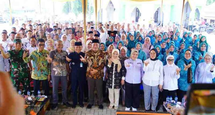 Bupati Musi Banyuasin H M Toha Tohet, SH menghadiri penilaian Lomba Desa dan Kelurahan Tingkat Provinsi Sumatera Selatan Tahun 2026 di Desa Kasamaran, Kecamatan Babat Toman, Rabu (1/7/2026). Foto: Kominfo Muba.