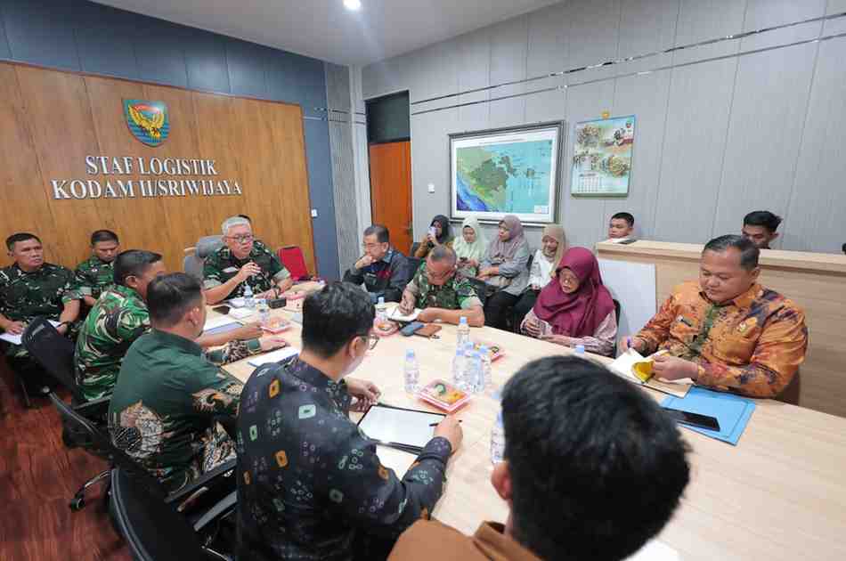 Kodam II/Sriwijaya bersama Pemerintah Kota (Pemkot) Palembang menggelar rapat koordinasi guna membahas tindak lanjut pengembangan kawasan Benteng Kuto Besak (BKB) sebagai destinasi wisata unggulan. Foto: Kominfo Palembang.