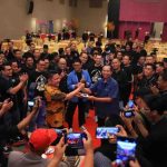 Gubernur Sumsel, Herman Deru saat menghadiri Reuni Akbar Dua Dekade alumni Sekolah Polisi Negara (SPN) Polda Sumsel Betung Gelombang I Tahun 2006 (DREGS 2006) di Hotel Zuri, Palembang, Sabtu (25/7/2026) sore. Foto: Humas Pemprov Sumsel.