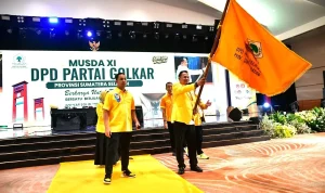 andi2 Andie Dinialdie usai terpilih sebagai Ketua DPD Golkar Sumsel periode 2026-2030. Foto: ISt