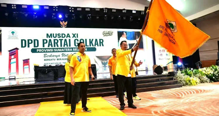 Andie Dinialdie usai terpilih sebagai Ketua DPD Golkar Sumsel periode 2026-2030. Foto: ISt