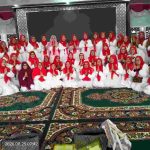 Majelis Taklim Toharo Kabupaten Musi Banyuasin saat gelar acara maulid Nabi Muhammad. Foto: Kominfo Muba.