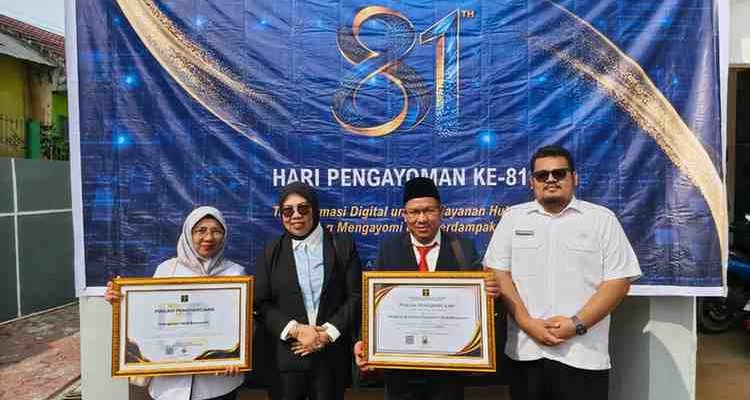 Staf Ahli Bupati Muba Bidang Keuangan Haryadi SE MSi, dalam rangkaian Tasyakuran Hari Pengayoman ke-81 Tahun 2026 di Kantor Wilayah Kementerian Hukum Provinsi Sumatera Selatan, Rabu (19/8/2026). Foto: Kominfo Muba.