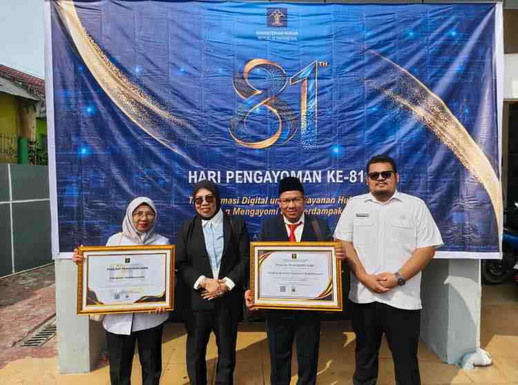 Staf Ahli Bupati Muba Bidang Keuangan Haryadi SE MSi, dalam rangkaian Tasyakuran Hari Pengayoman ke-81 Tahun 2026 di Kantor Wilayah Kementerian Hukum Provinsi Sumatera Selatan, Rabu (19/8/2026). Foto: Kominfo Muba.