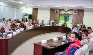 Rapat koordinasi bersama Tim Kementerian Koperasi Republik Indonesia di Ruang Rapat Serasan Sekate, Sekretariat Daerah Kabupaten Muba, Jumat (7/8/2026). Foto: Kominfo Muba.