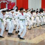 Para anggota Paskibraka Sumsel yang sedang beratraksi. Foto: Humas Pemprov Sumsel.