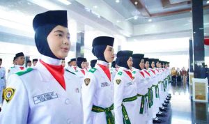 Para anggota Paskibraka Kabupaten Muba yang akan menjalankan tugas pada upacara 17 Agustrus 2026 mendatang. Foto: Kominfo Muba.