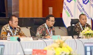 Wakil Bupati Muba Kyai Abdur Rohman Husen memaparkan berbagai inovasi dan capaian Pemerintah Kabupaten Musi Banyuasin di Kantor Kementerian Investasi dan Hilirisasi/BKPM RI, Jakarta, Rabu (5/8/2026). Foto: Kominfo Muba.
