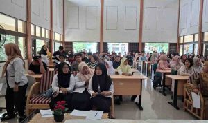 sekolah2 Para siswa sekolah kesetaraan Satuan Pendidikan Nonformal Sanggar Kegiatan Belajar.(SPNF SKB) Dinas Pendidikan Kota Palembang, antusias mengikuti pembukaan kegiatan masa pengenalan lingkungan sekolah (MPLS), Senin (3/8/2026). Foto: IST
