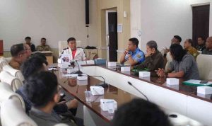 Pemerintah Kabupaten Musi Banyuasin (Muba) bersama sejumlah instansi terkait menggelar Rapat Koordinasi Persiapan Pelaksanaan Kegiatan Inventarisasi dan Verifikasi Penyelesaian Penguasaan Tanah dalam rangka Penataan Kawasan Hutan (PPTPKH) Tahap 4 di Kabupaten Muba, Selasa (18/8/2026). Foto: Kominfo Muba.