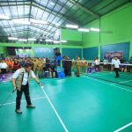 Gubernur Sumsel, Herman Deru saat membuka secara resmi Gubernur Sumsel Cup Bulutangkis 2026 di Kebon Gede, Selasa (4/8/2026) pagi. foto: Humas Pemprov Sumsel.