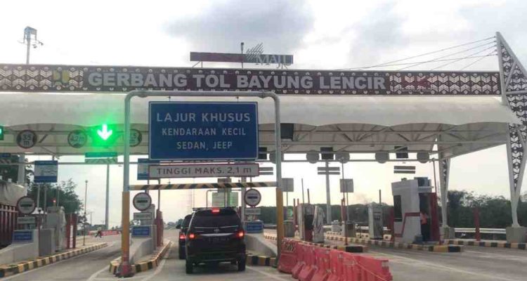 Gerbang Tol Bayung Lencir, Muba, Sumsel. Foto: IST
