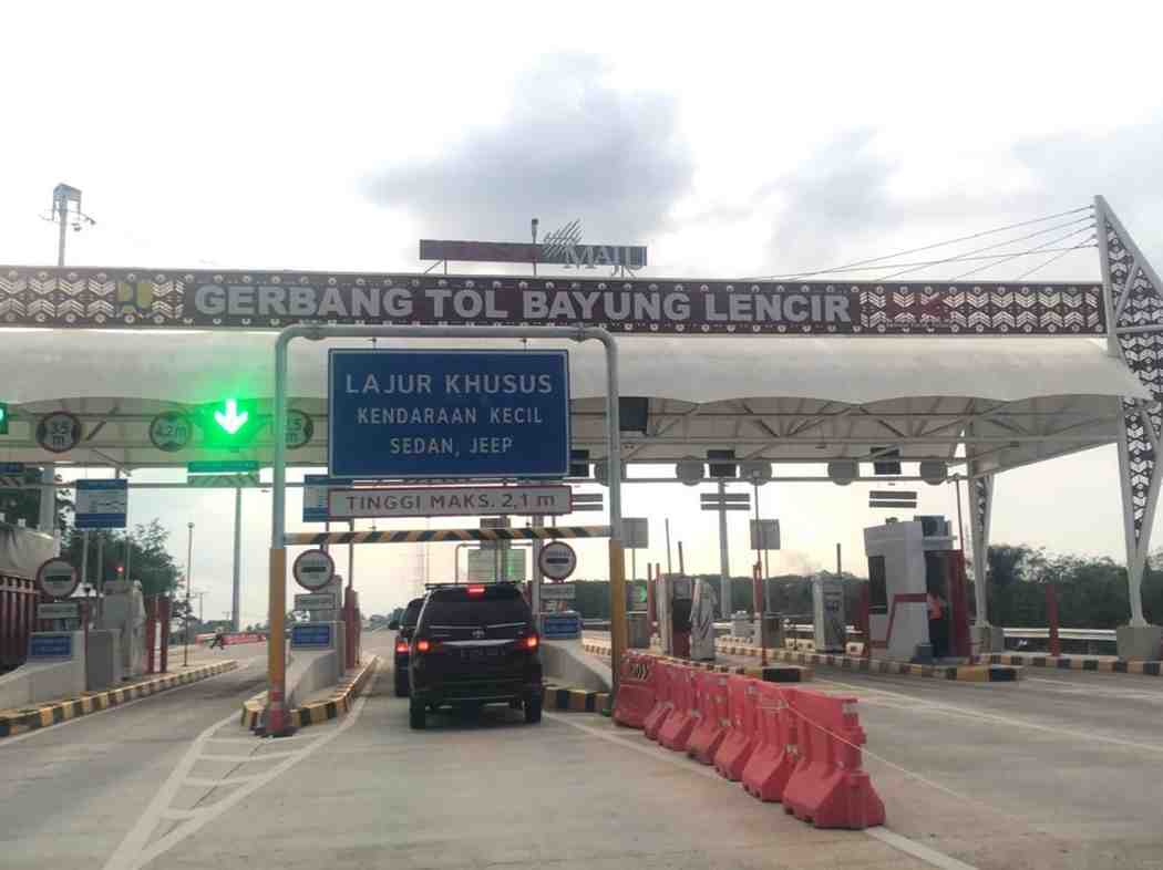 Gerbang Tol Bayung Lencir, Muba, Sumsel. Foto: IST