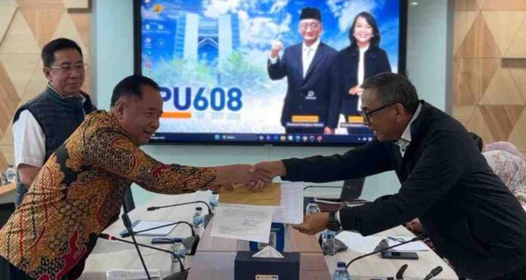 Wakil Gubernur Sumatera Selatan (Sumsel) H. Cik Ujang melakukan kunjungan kerja ke Sekretaris Jenderal Kementerian Pekerjaan Umum (PU) RI, Apri Artoto, di Ruang Rapat Sekretariat Jenderal Lantai 3 Kementerian PU, Jakarta, Selasa (4/8/2026). Foto: Humas P{emprov Sumsel.