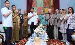 Gubernur Sumatera Selatan (Sumsel) Dr. H. Herman Deru menerima Pengurus Ikatan Dokter Anak Indonesia (IDAI) Cabang Sumatera Selatan di Griya Agung, Selasa (29/9/2026). Foto: Humas Pemprov Sumsel.