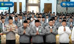 MUI-40kb Gubernur Sumsel, Herman deru bersama jajaran pengurus MUI Sumsel, Rabu (23/9/2026). Foto: Humas Pemprov Sumsel.