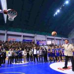 Gubernur Sumsel, Herman Deru saat membuka secara resmi Honda DBL with Kopi Good Day 2026 South Sumatera Series di GOR Dempo, Jakabaring Sport City (JSC) Palembang, Jumat (11/9/2026) sore. Foto: Humas Pemprov Sumsel.