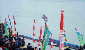 Suasana lomba bidar di Sungai Musi, Babat Toman, Muba, Sabtu (12/9/2026). Foto: Kominfo Muba.