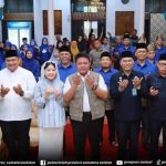 Gubernur Sumsel, Herman Deru saat melepas para kafilah untuk mengikuti MTQ Nasional, Kamis (10/9/2026). Foto: Humas Pemprov Sumsel.