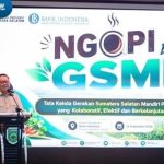 Wagub Sumsel, Cik Ujang saat hadir di acara Ngopi Bareng GSMP di Aula BI Palembang, Senin (14/9/2026). Foto: Humas Pemprov Sumsel.