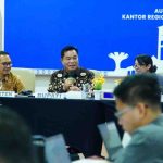 Bupati Muba HM Toha Tohet, SH saat kunjungan bersama jajaran Pemkab Muba ke kantor Regional VII BKN Palembang dalam Forum Dialogis Pembangunan Manajemen Talenta, Jumat (2/10/2026). Foto: Kominfo Muba.