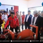 Gubernur Sumsel Herman Deru saat meninjau kantor Manggala Agni Daerah Operasi (Daops) 1 Sumsel XV/Muba, didampingi Bupati Musi Banyuasin M. Toha Tohet, Rabu (28/10/2026). Foto: Humas Pemprov Sumsel.