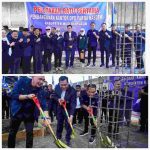 Pembangunan Kantor Dewan Pimpinan Daerah (DPD) Partai NasDem Kabupaten Musi Banyuasin (Muba) resmi dimulai dengan peletakan batu pertama oleh Bupati Muba H M Toha Tohet, SH, yang juga menjabat Ketua DPD Partai NasDem Muba, Senin (26/10/2026). Foto: Kominfo Muba.