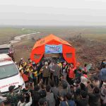 Gubernur Sumsel, Herman Deru saat meninjau karhutla di OKI. Foto: Humas Pemprov Sumsel.
