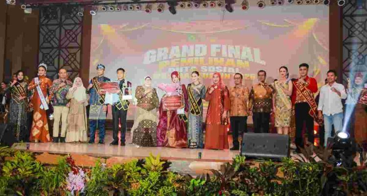 Para pemenang Duta Sosial Kabupaten Musi Banyuasin (Muba) Tahun 2026. Puncak acara diigelar di Opproom Pemkab Muba, Sabtu malam (24/10/2026), Foto: Kominfo Muba.