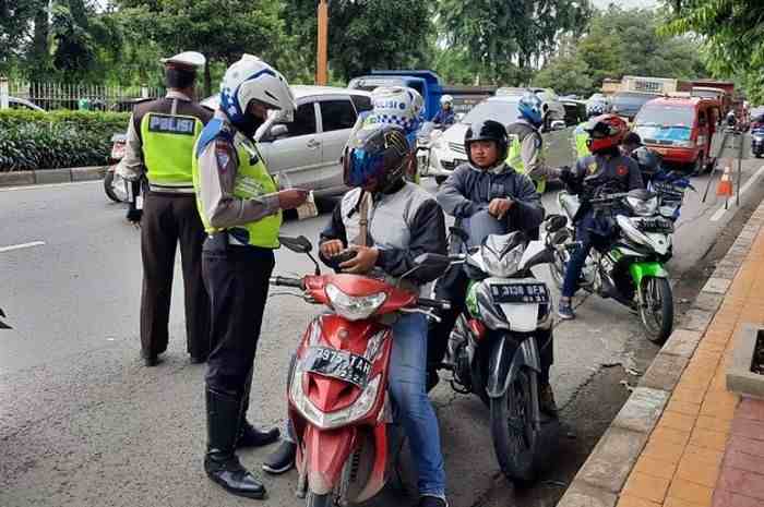 Operasi Patuh Musi 2025 lalu. Foto: IST/Dok Radar Palembang.