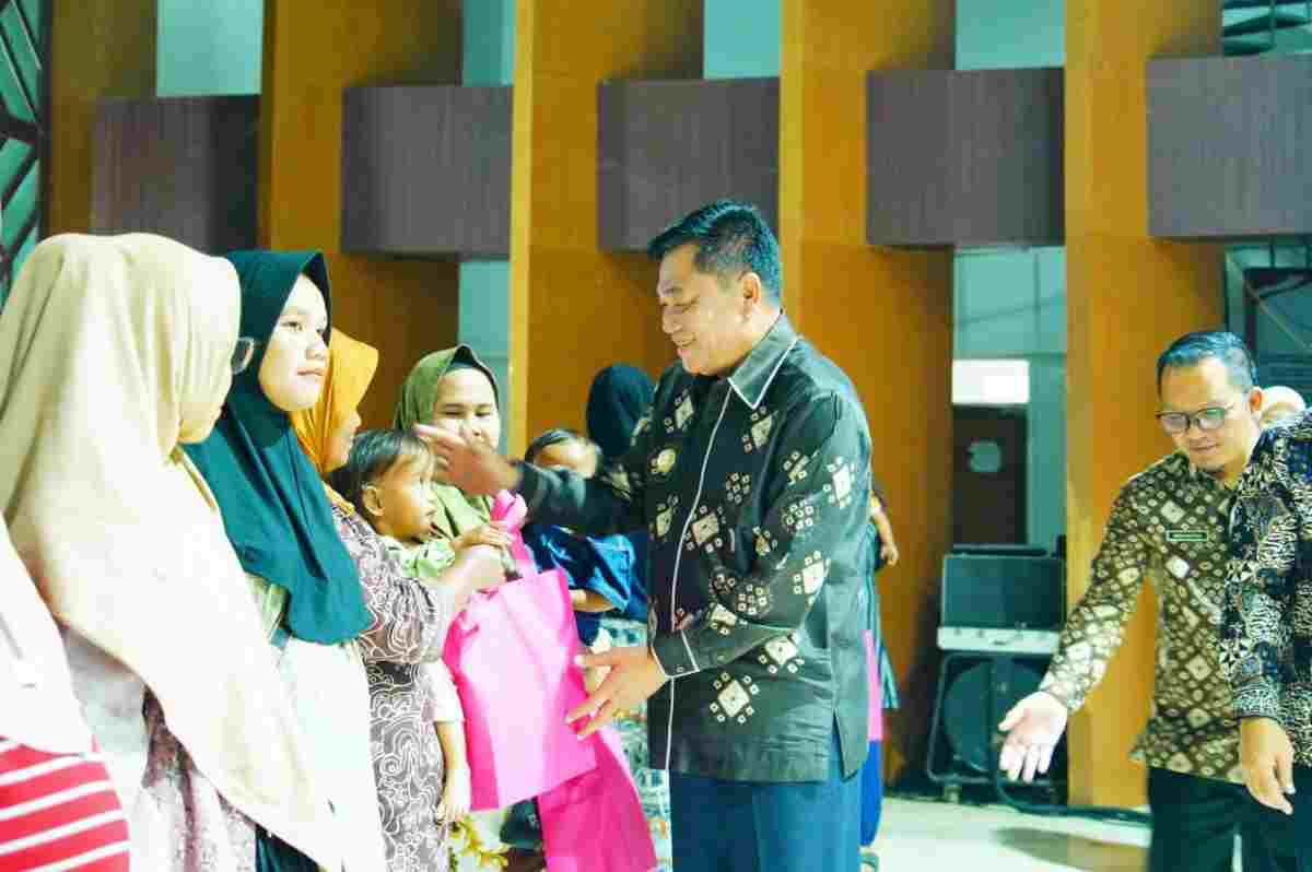 Bupati Muba, Hm Toha saat hadir di peluncuran SIGAPKE MUBA (Sistem Integrasi Gerakan dan Aplikasi Pelaporan Kesehatan Muba) yang diinisiasi Dinas Kesehatan Muba, Kamis (1/10/2026). Fotro: Kominfo Muba.