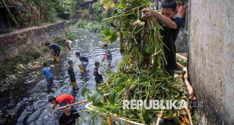 Salah satu anak Sungai Musi yang berada di 13 Ilir Palembang. Foto: republika/IST