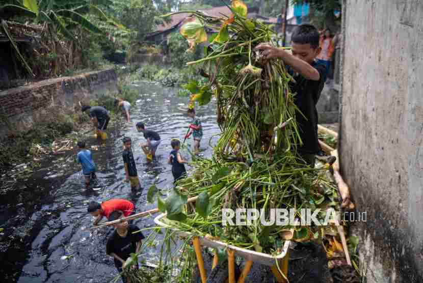 Salah satu anak Sungai Musi yang berada di 13 Ilir Palembang. Foto: republika/IST